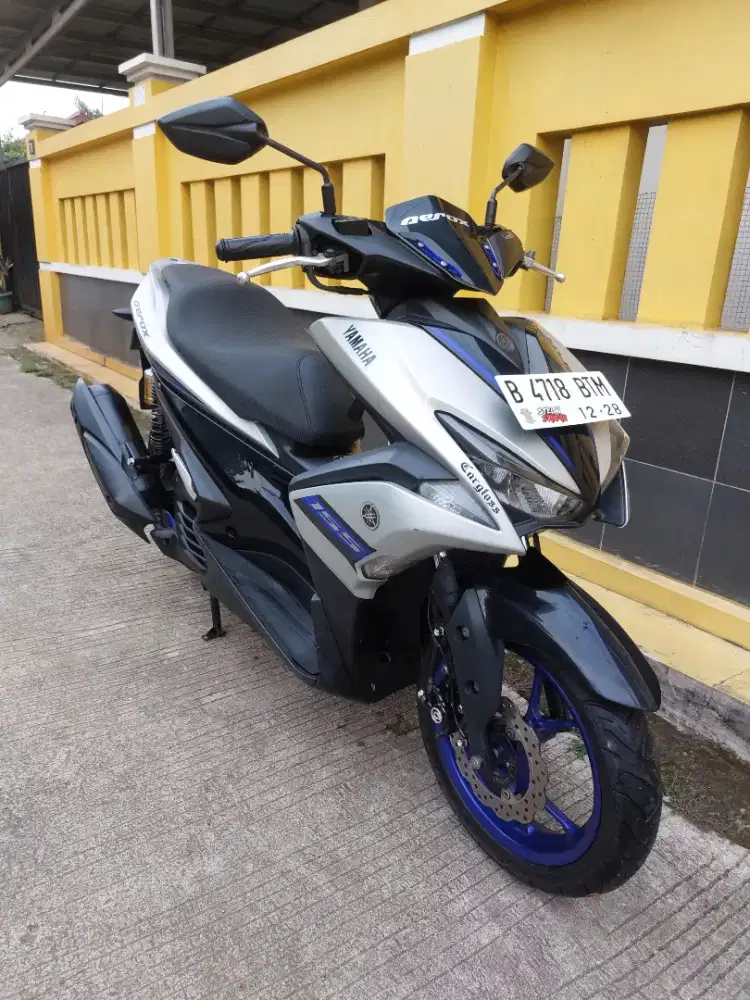 Aerox 2018 silver surat lengkap mesin sehat