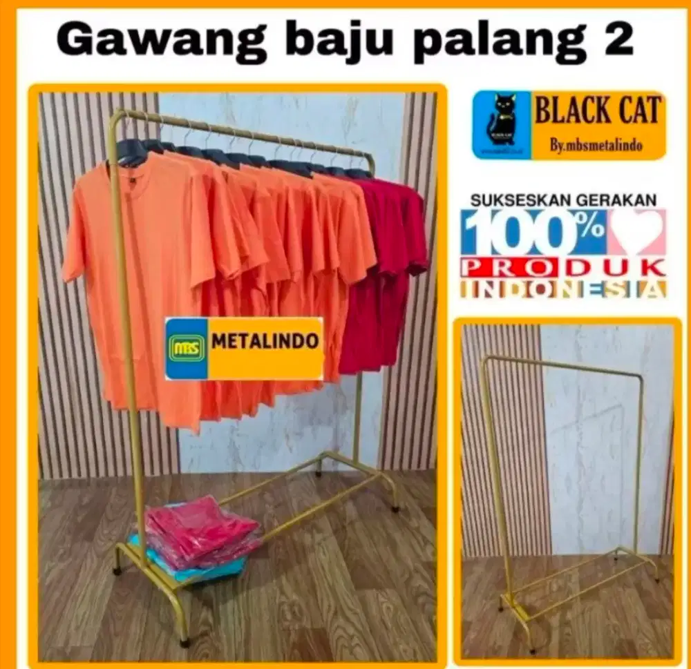 Gawang baju gold palang dua