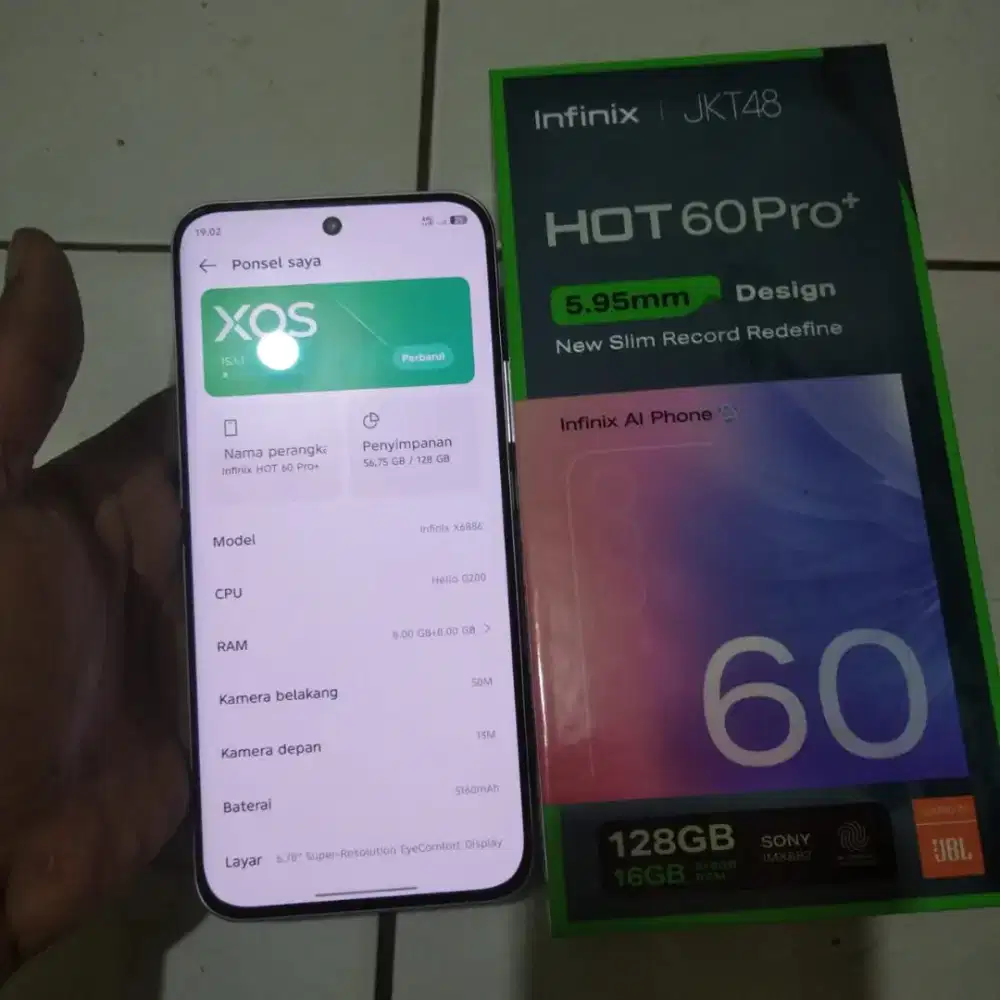 Infinix hot 60 pro plus 8+8/128 Fullset