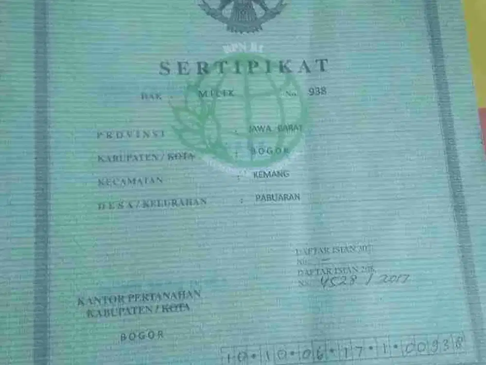 Jual Tanah SHM 705 Meter