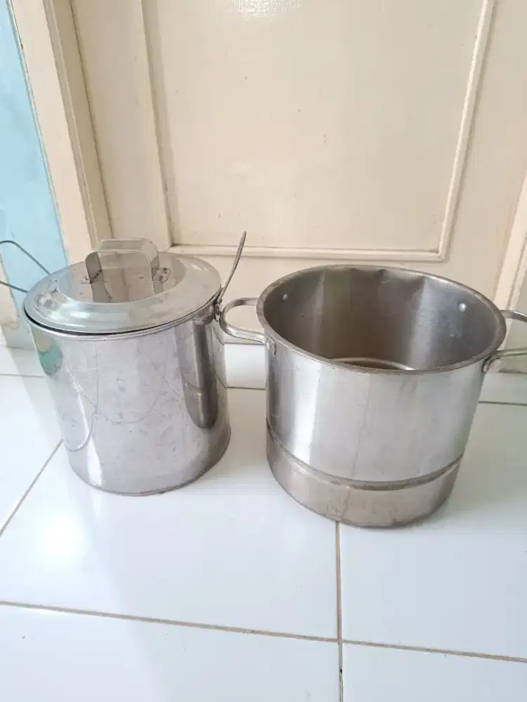 Panci dandang stainless steel n alumunium take all murah