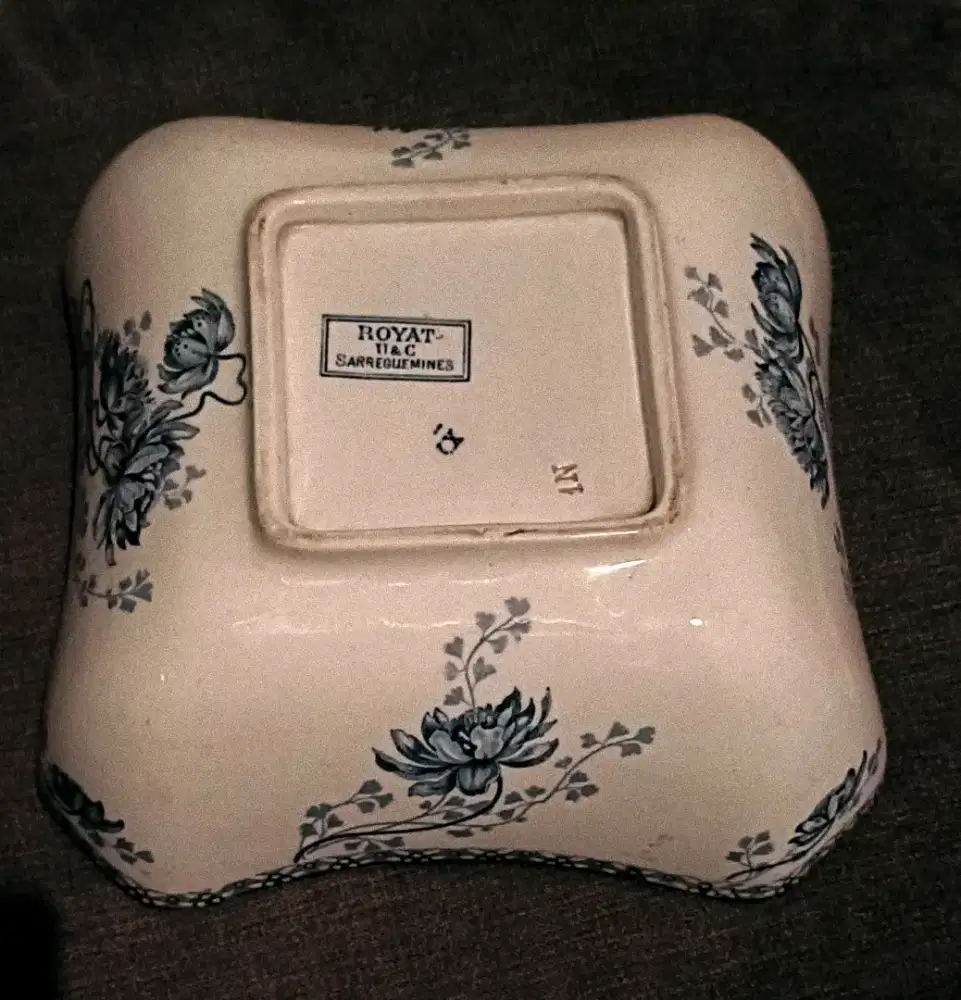 Piring Saji antik Royat U&C Sarreguemines