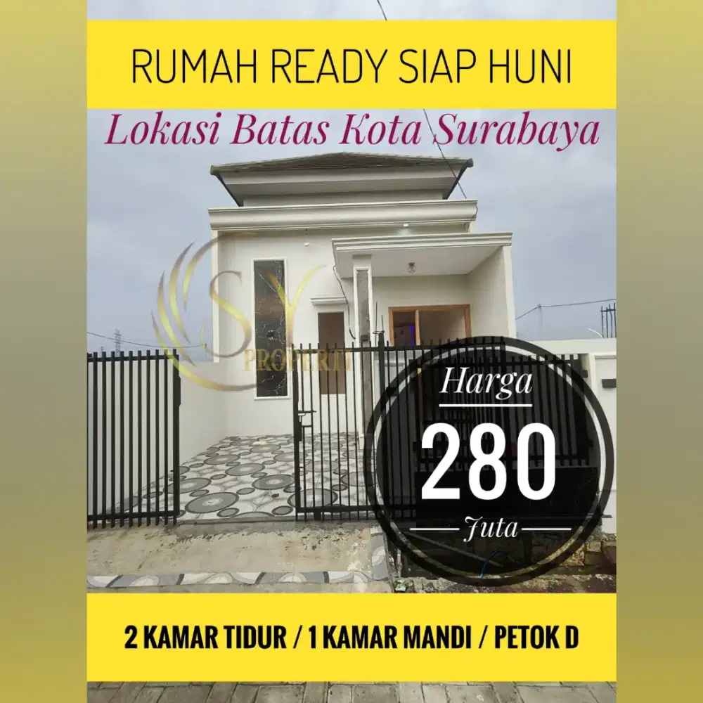 Rumah Ready Siap Huni Mepet Surabaya