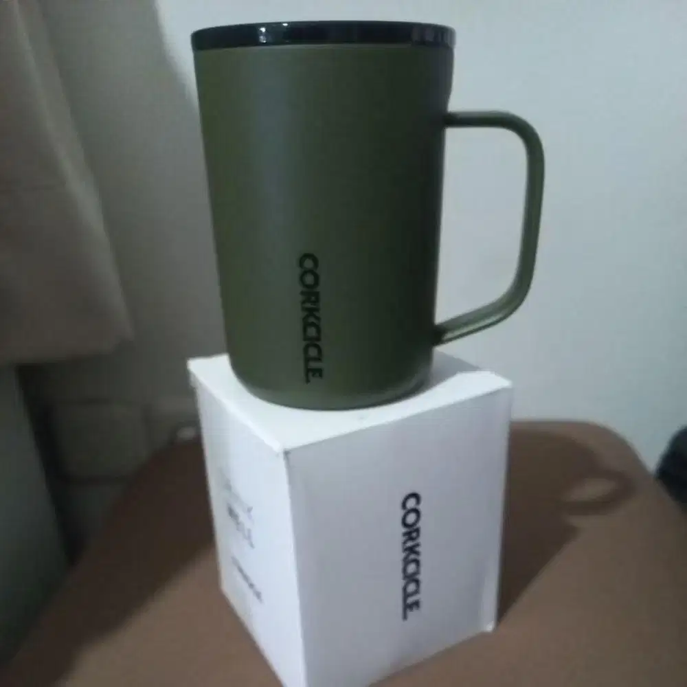 Corkcicle Mug 16oz Hijau Gelap