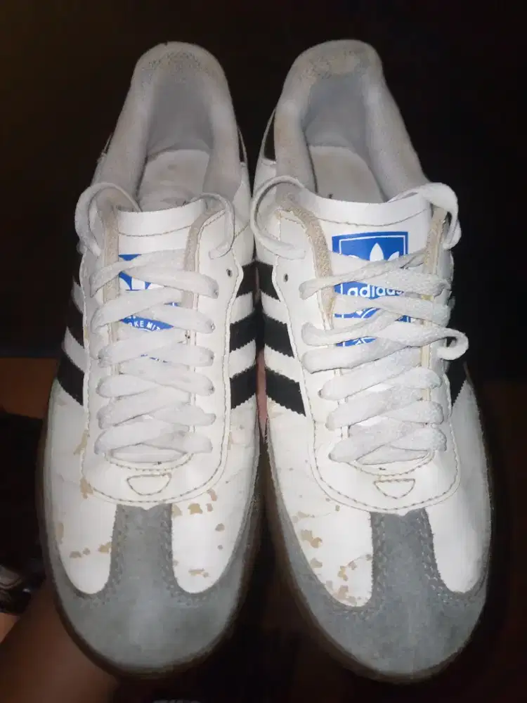 Adidas samba putih hitam