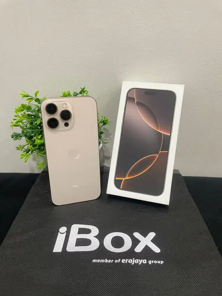 IPhone 16 ProMax 512GB iBox Desert mulus Fullset Ori BH 94% 3Utool 100