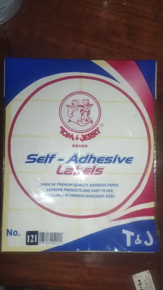 LABEL STIKER TOM AND JERRY SELF ADHESIVE LABELS - HSC 2025