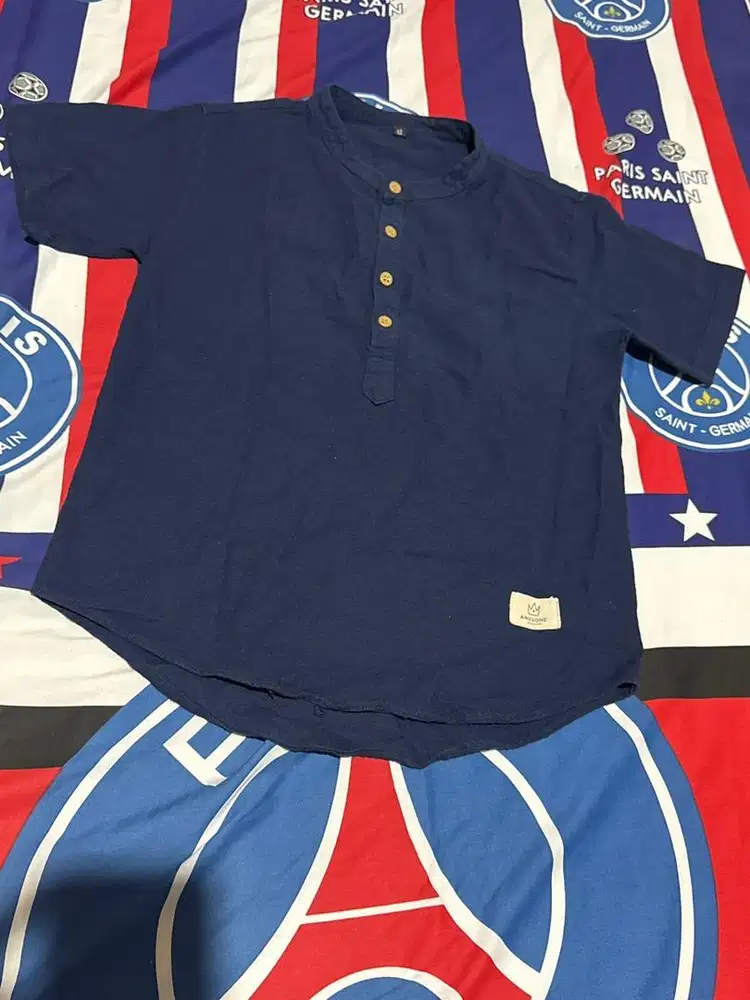 Kemeja Koko Anak Navy