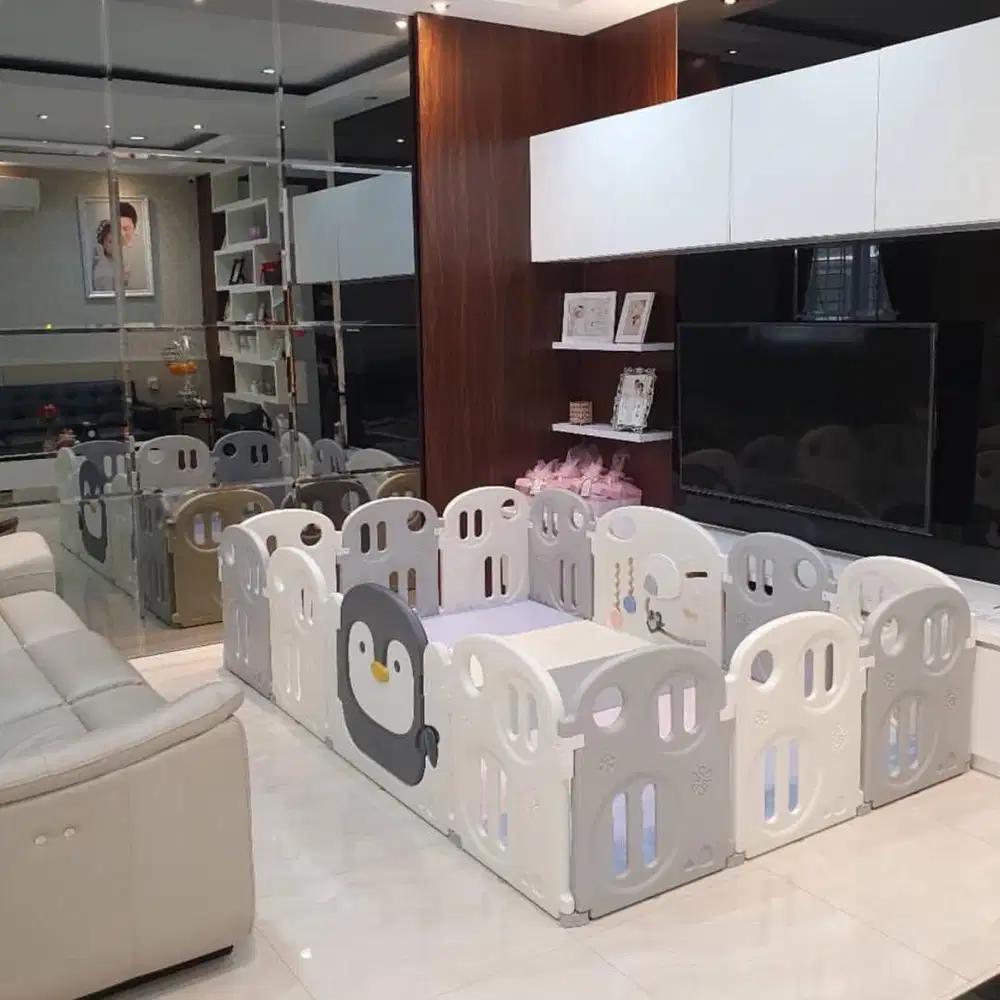 Lumba Fence Penguin Playmat 12+2 Pagar Bayi