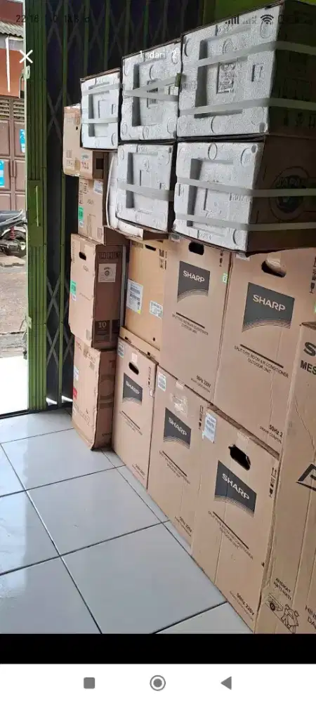AC sharp new harga tuker tambah