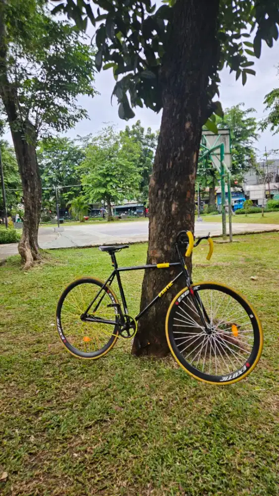 Dijual:Sepeda Fixie Exotic 2708 GR 700C Torpedo Brake