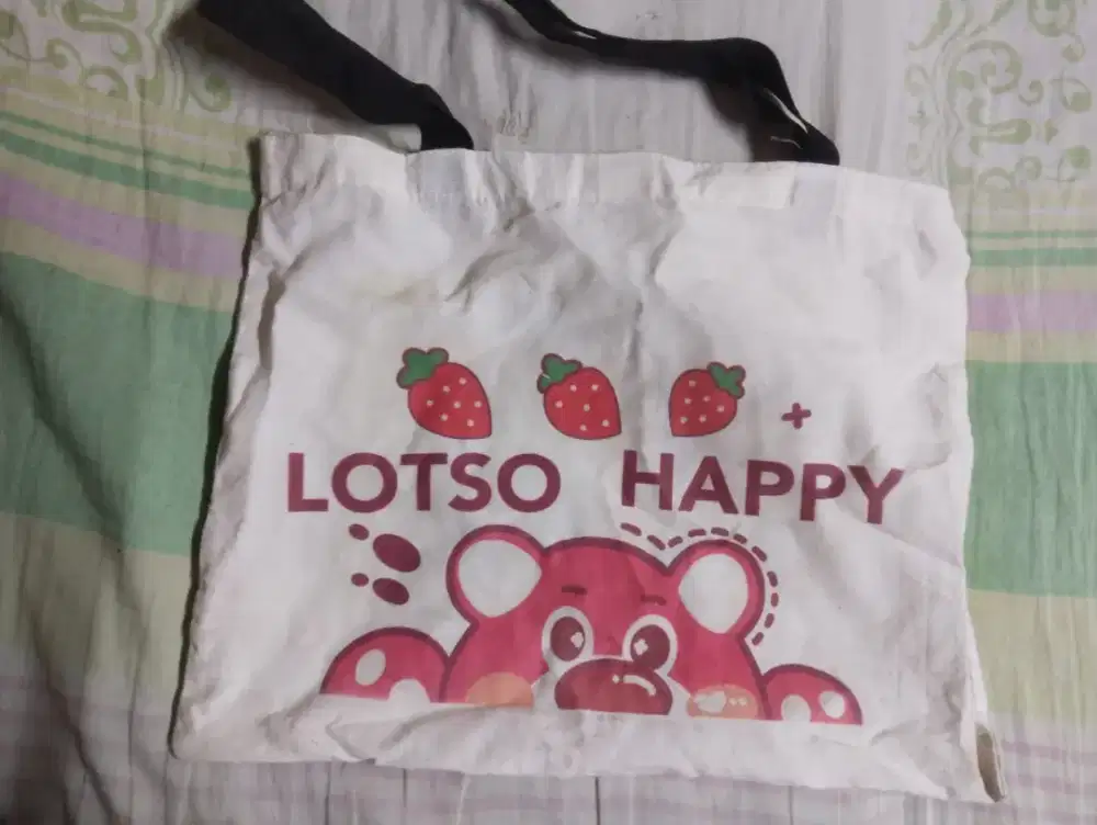 Tote Bag “Lotso Happy” – Strawberry Bear