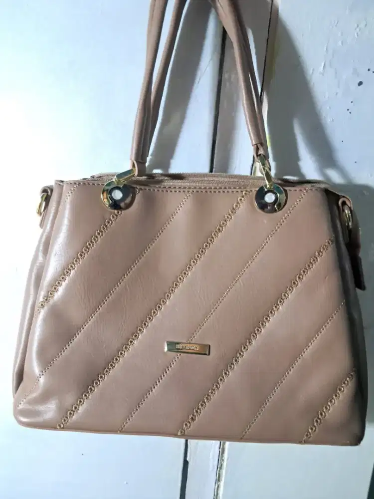 TAS KULIT JINJING WANITA – COKLAT – HSC 2025