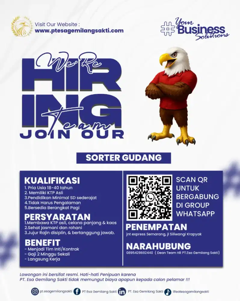 Daily worker ESA GEMILANG SAKTI