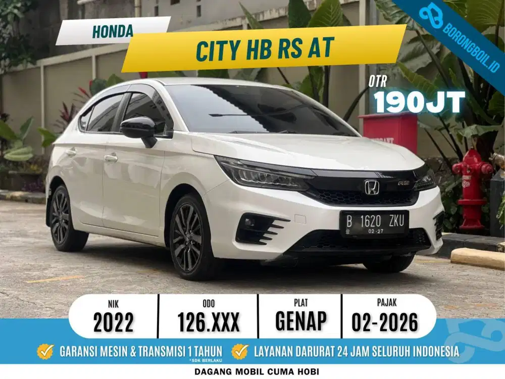 Honda City HB RS AT 2022 putih