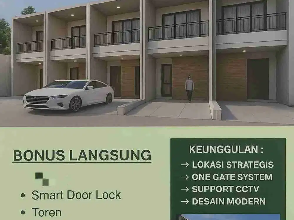 Rumah Minimalis Lokasi Strategis di Bintara