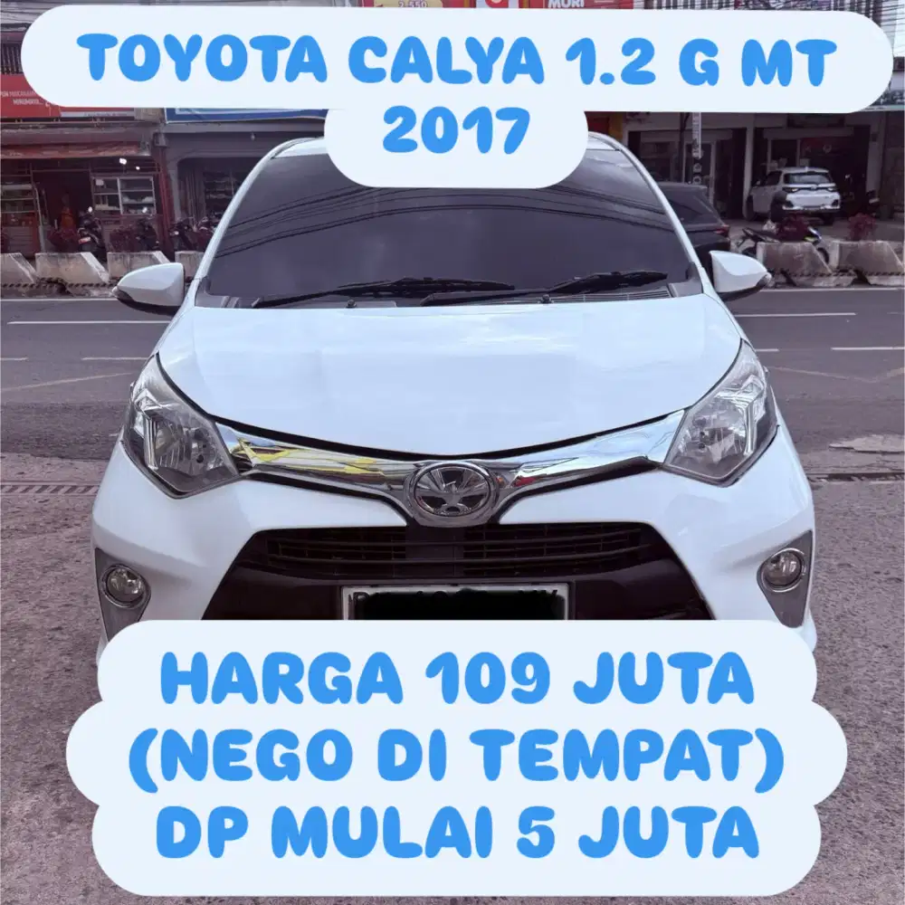 TOYOTA CALYA 1.2 G MT 2017 DP 5 JUTA