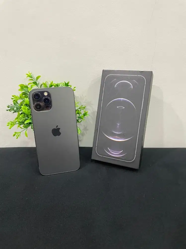 IPhone 12 ProMax 128GB Graphite mulus Fullset BH 100% 3Utool 100