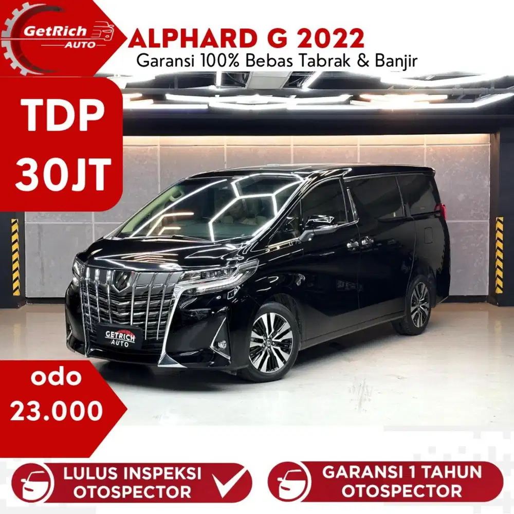 Km 20 Rb!!!Toyota Alphard  G 2022  Hitam  TSS