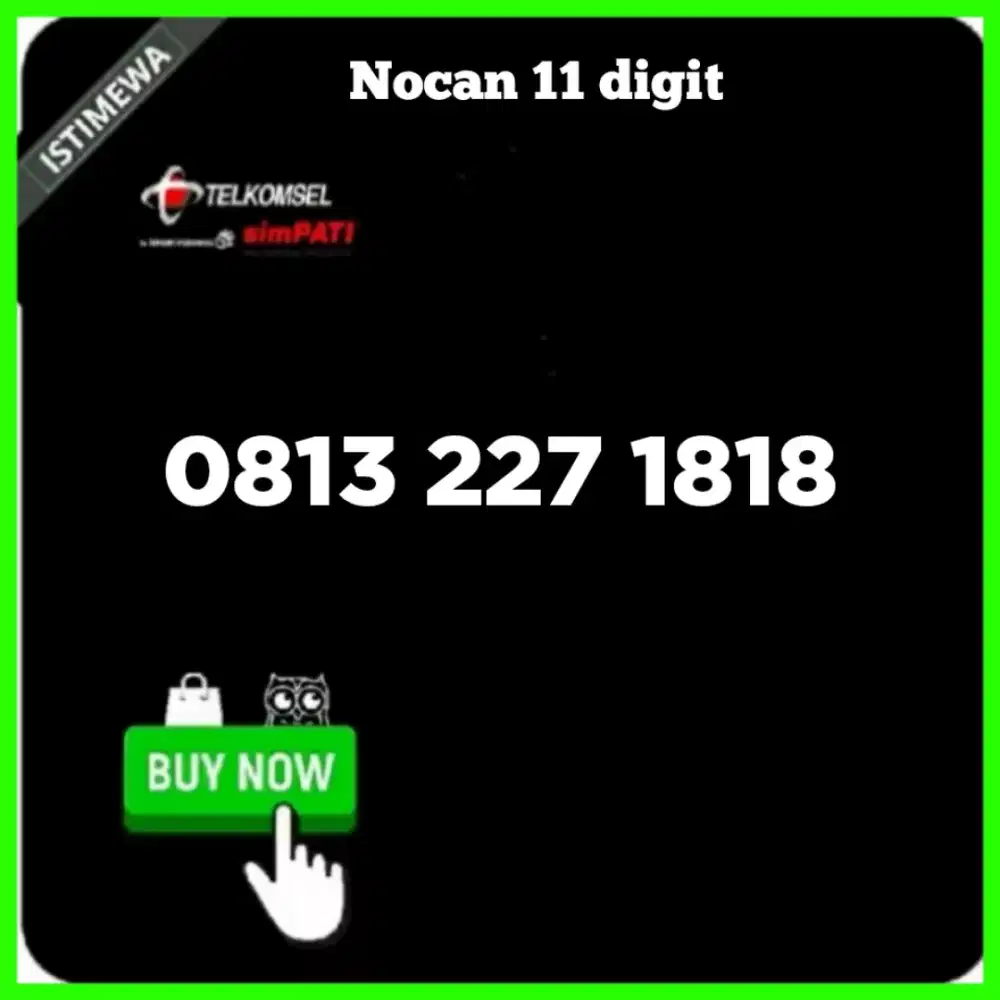 Nomor Cantik simpati Telkomsel 11 digit