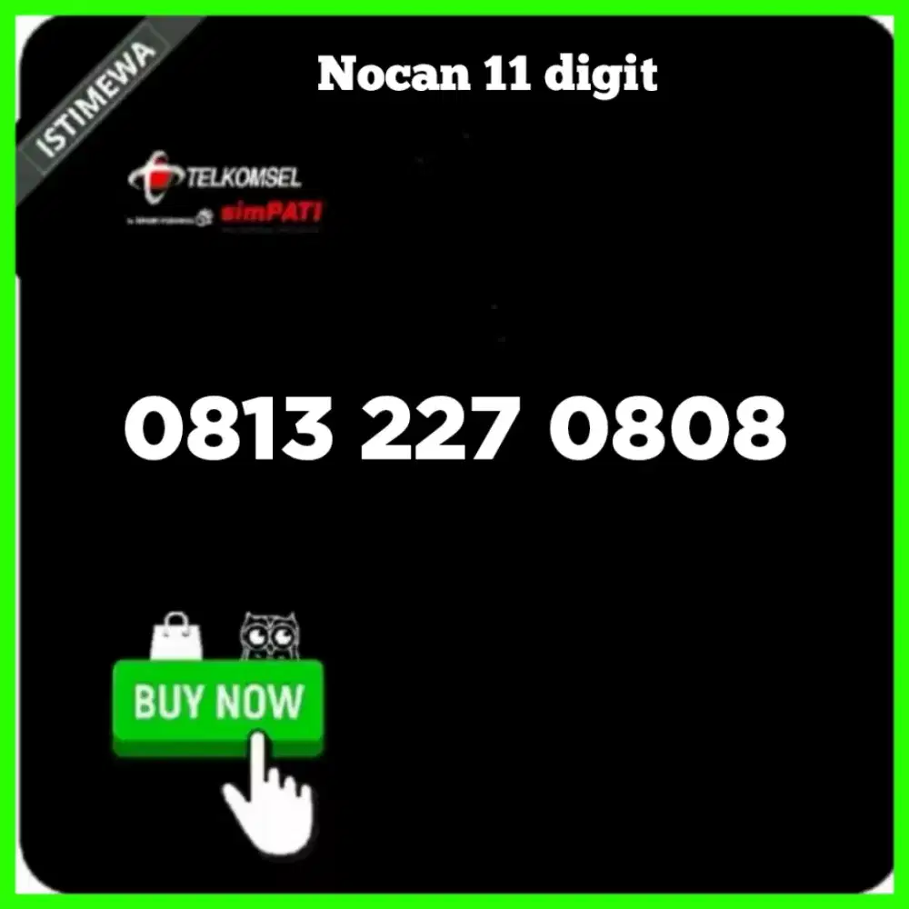 Nomor Cantik simpati Telkomsel 11 digit
