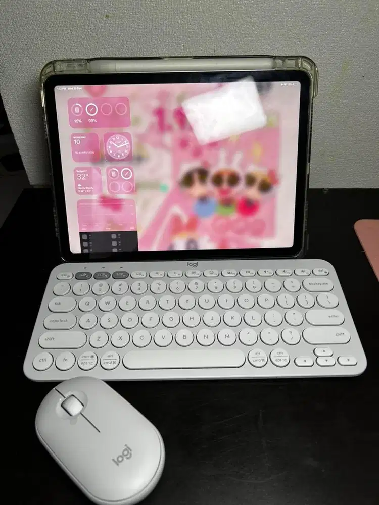 Ipad air 5 m1 + apple pencil gen 2 + keyboard logi