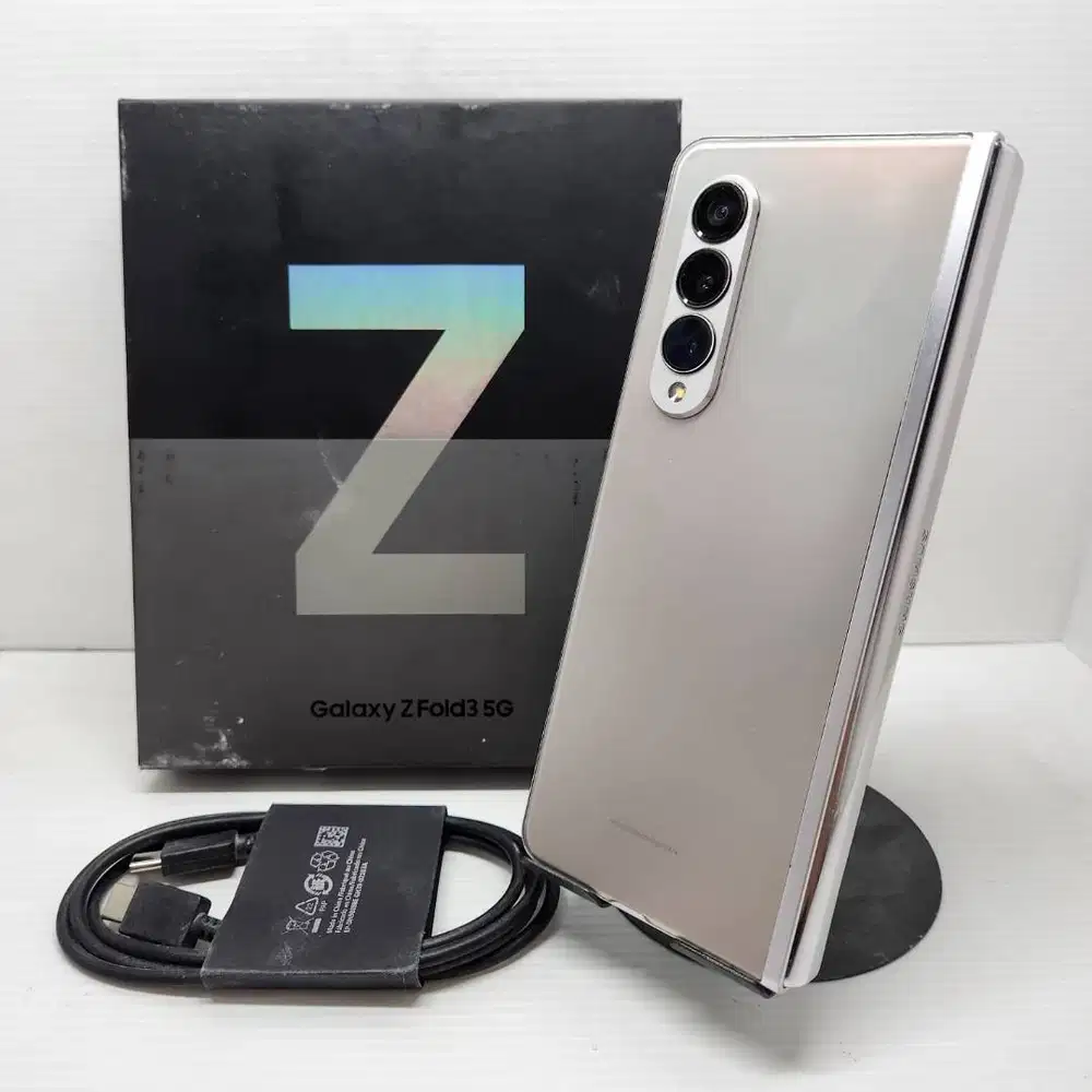 EX SEIN SAMSUNG GALAXY Z FOLD 3 5G 12/512  SILVER SEIN NO MINUS LENGKA