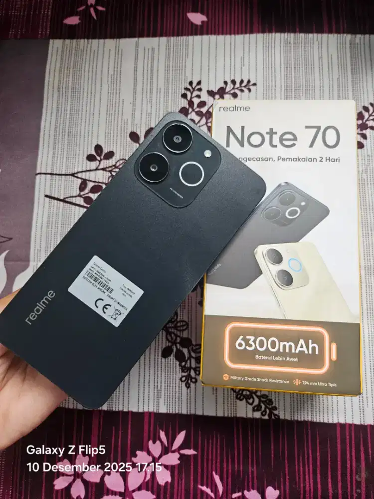 Realme note 70 4+4/64 fulset like new