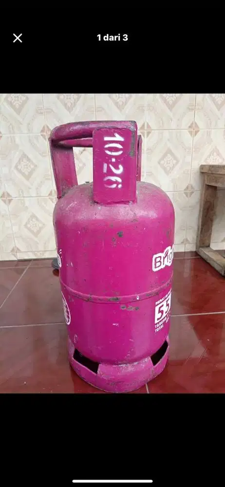 Tabung gas lpg 5,5 kg warna pink