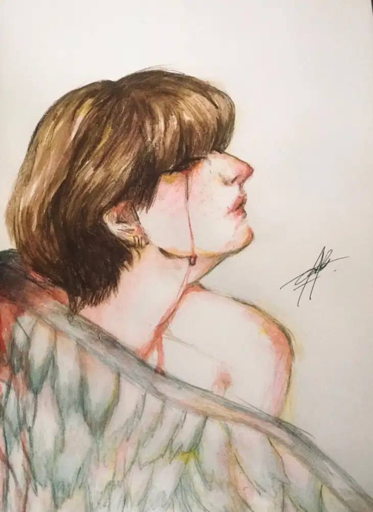 Lukisan Falling Angel