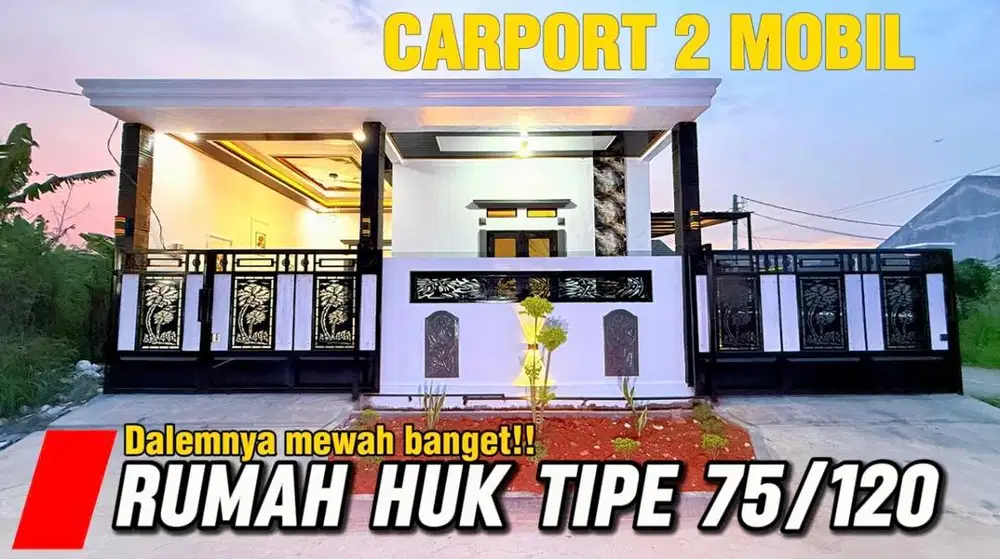 Dijual Rumah Huk Tipe 75/120 Mewah