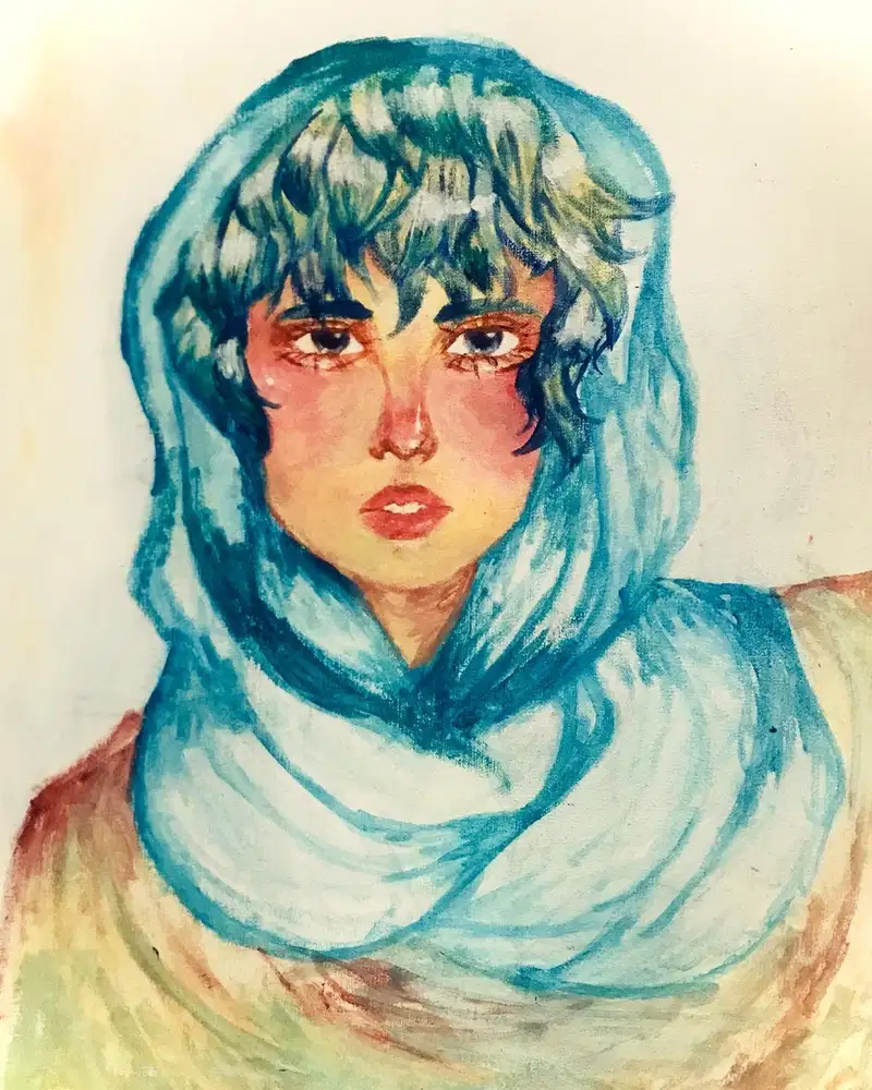 Lukisan The Lady Walking By