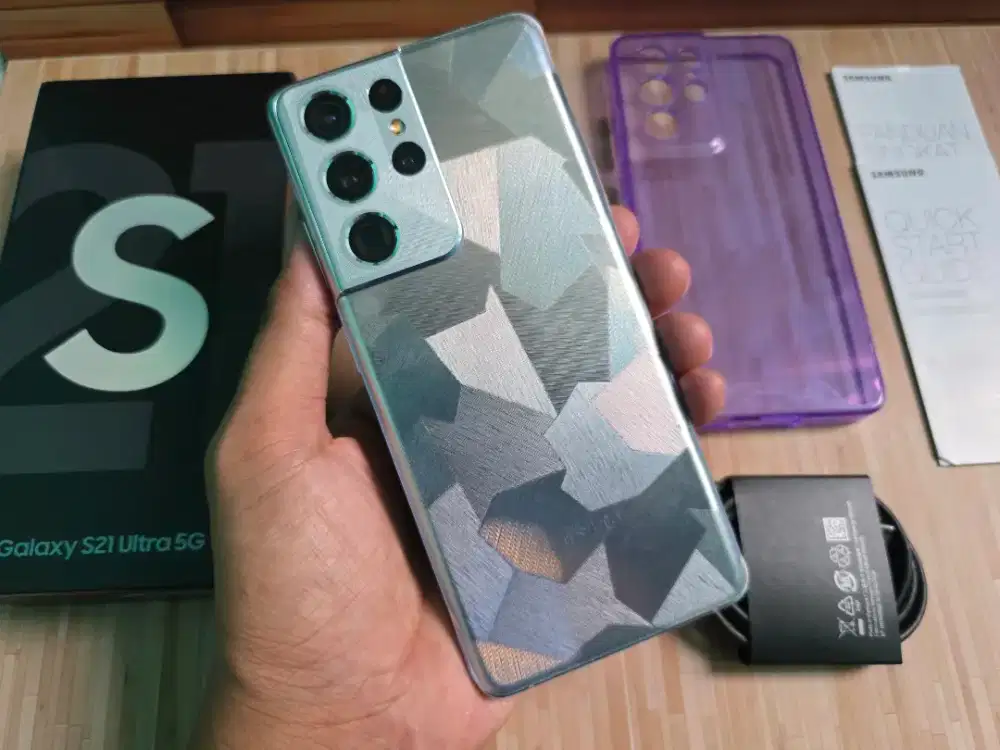 Samsung Galaxy S21 ULtra 5G Ram 12GB/256GB Mulus95% Fullset NoMinus