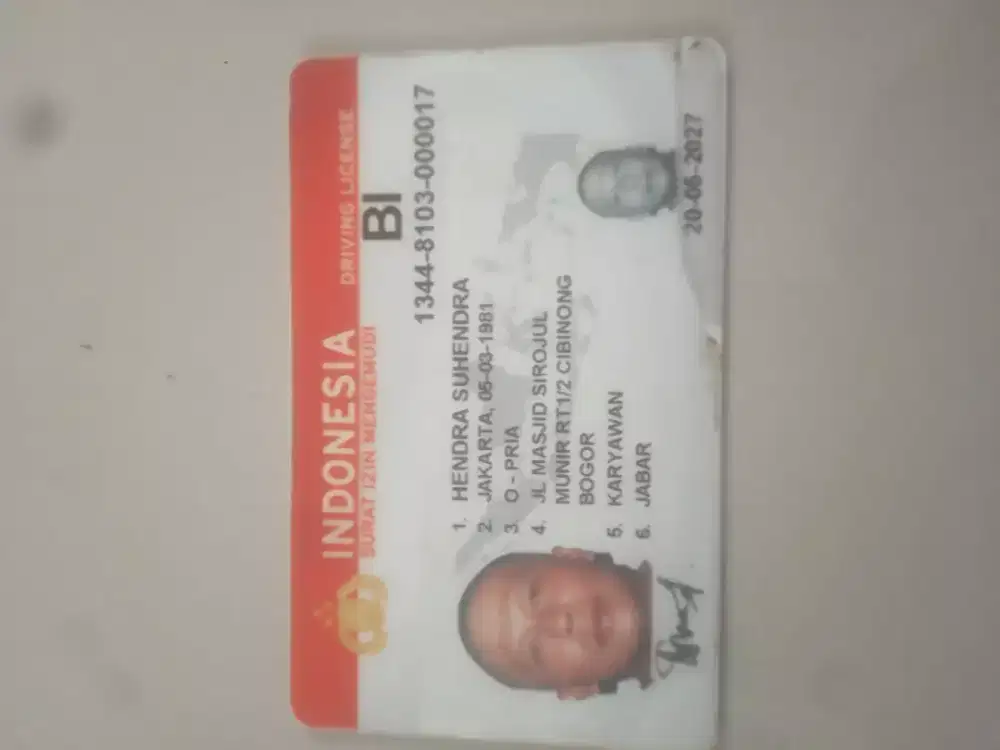 Cari pekrrjaan driver.