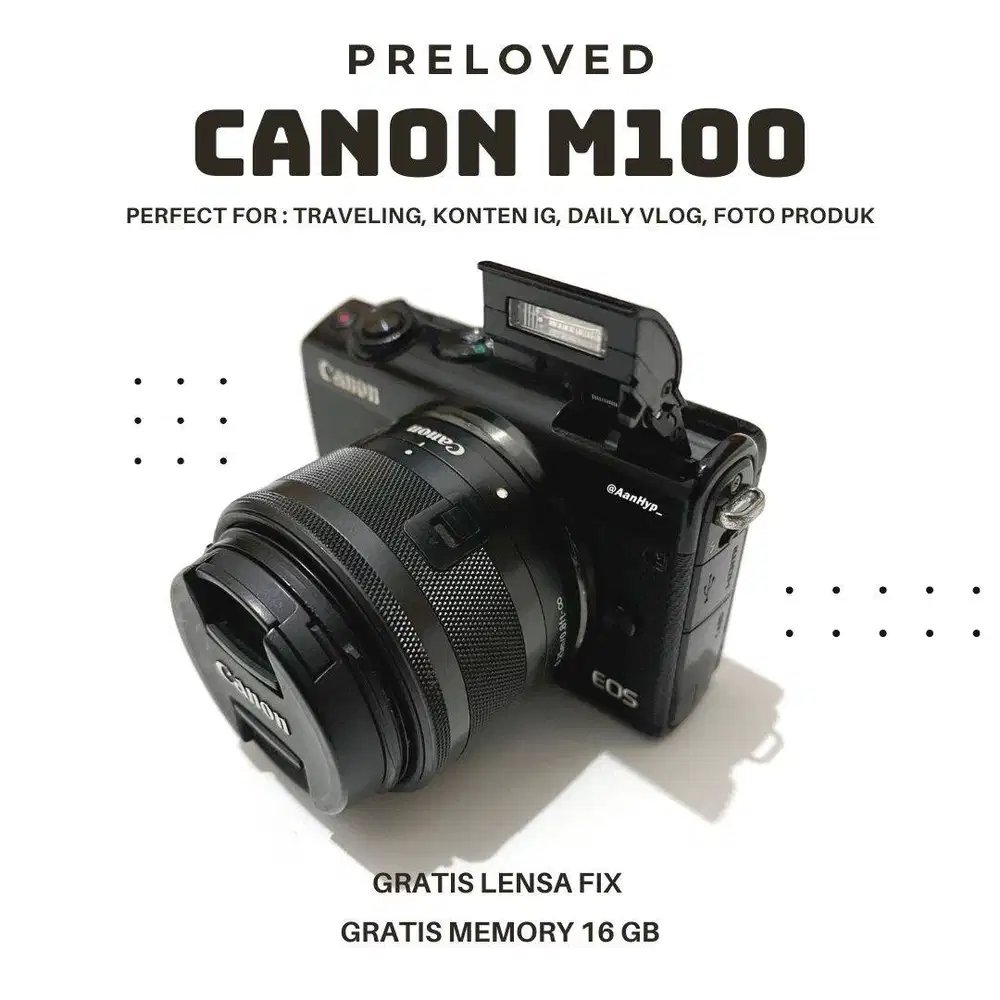 FOR SALE – Canon EOS M100 Mirrorless