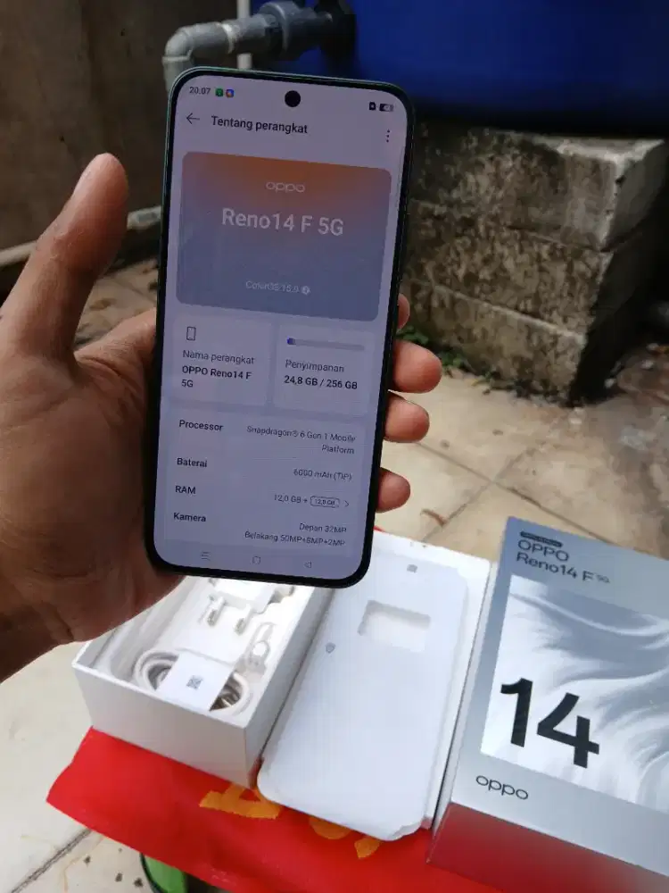 Oppo reno 14F 5G ram 12/256