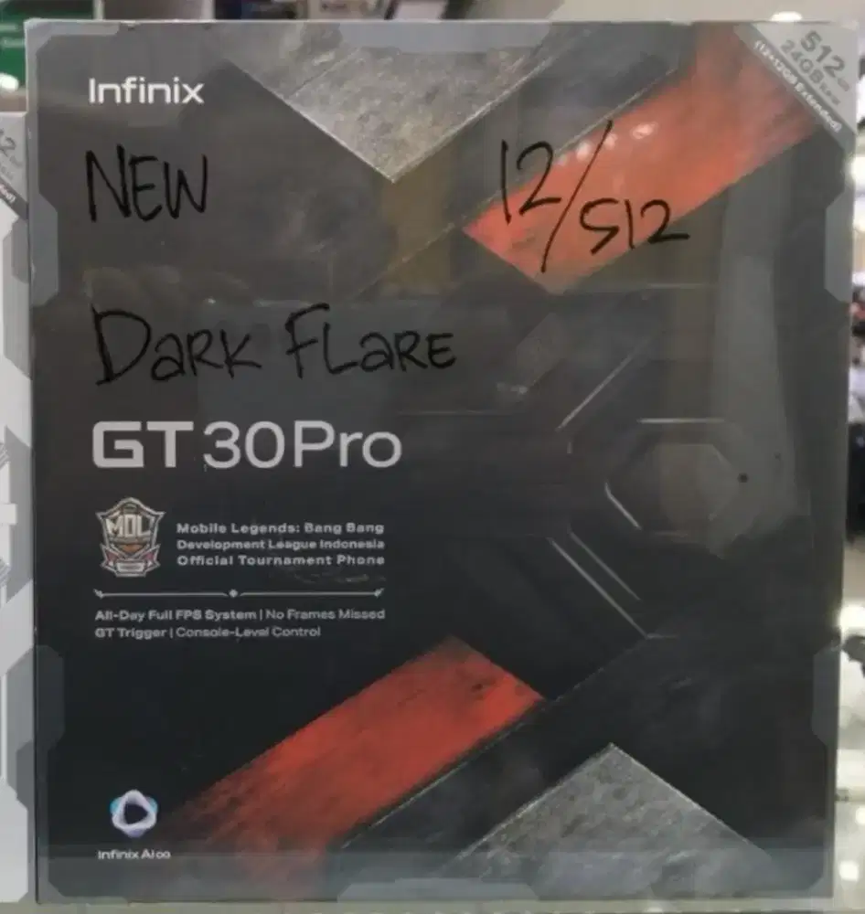 Infinix GT 30 Pro 12/512 DARK FLARE + Spesial Kit NEW Garansi Resmi