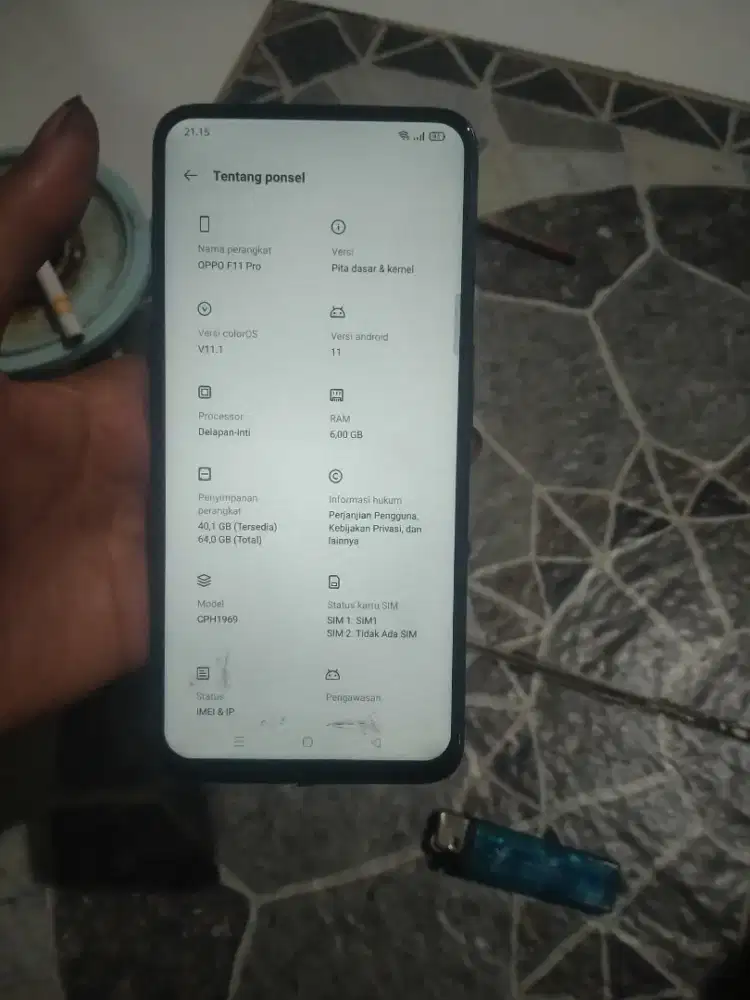 Hp Oppo f11 pro RAM 6/64