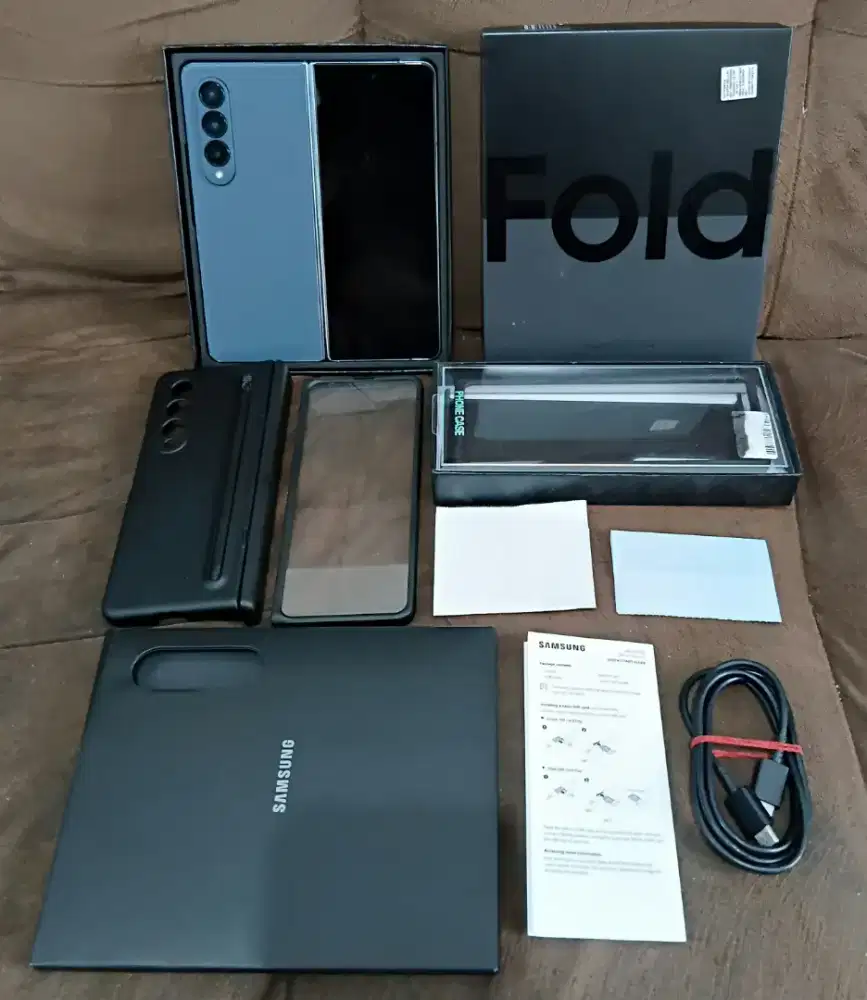 Samsung Galaxy Z Fold 4 12/256 GrayGreen MULUS Fs ORI NoMinus SiapPake