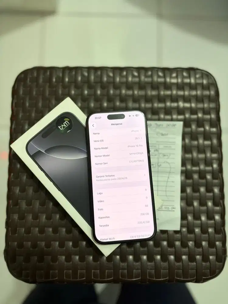 Iphone 16 pro 256gb Ibox Bh 100%