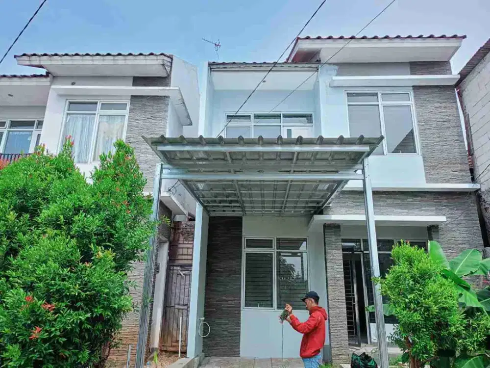 dijual rumah 2 lantai dalam cluster sawangan