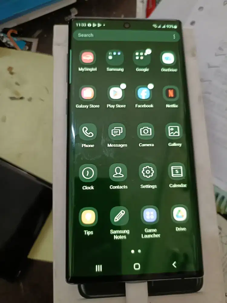 Murah hp Samsung Note 10 8/256 mulus cuma layar agak hijau