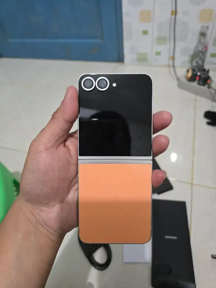 Samsung z flip 6 peach langka 512GB super like new