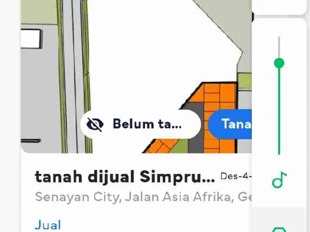 tanah dijual kavling town house/ruko