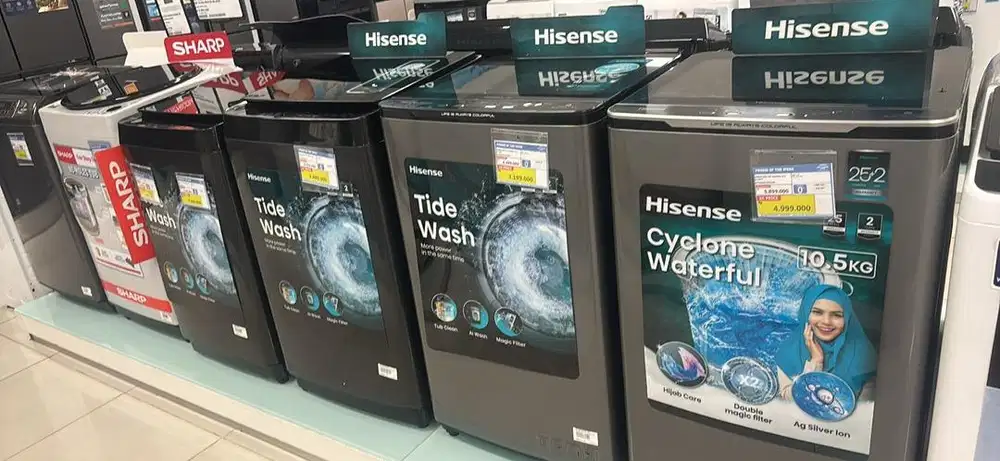 Mesin cuci Top Loading Hisense