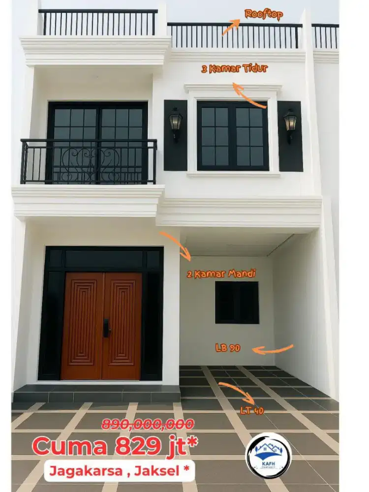 Dijual Rumah murah Baru dijakarta Jagakarsa Plus Rooftop