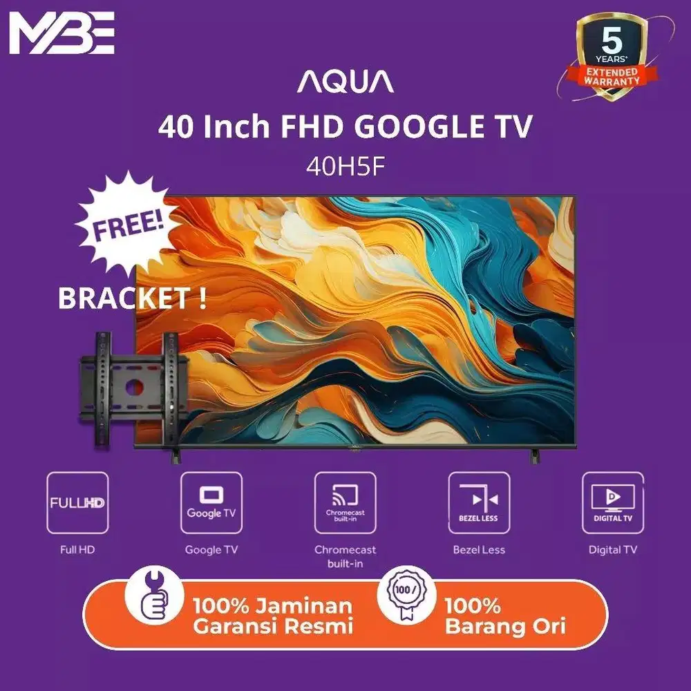 Aqua Electronic TV FHD Google TV 40H5F