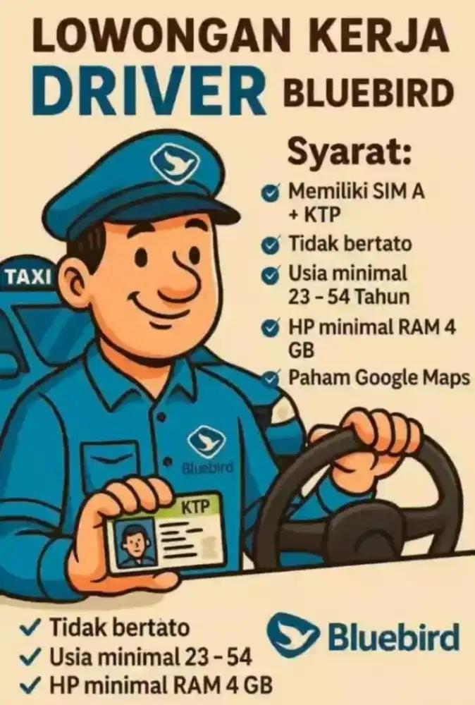 Lowongan Driver/Supir/Pengemudi