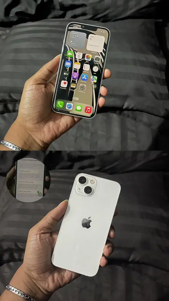 Iphone 13 128 gb starlight beacukai
