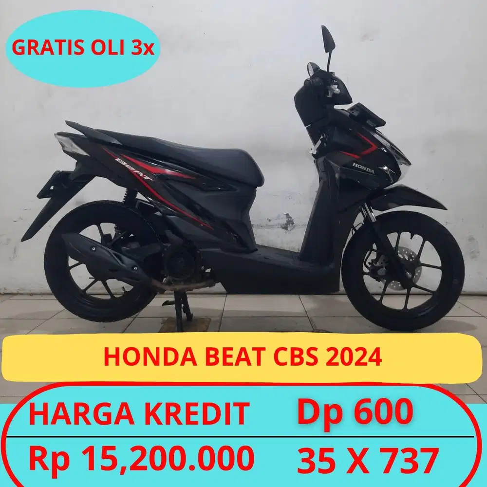 HONDA BEAT CBS 2024 DP HANYA 600 RIBU GUYSS